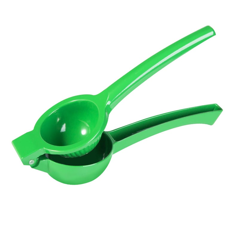 TEZZ Lemon Squeezer, Premium Large Handhelp Lime Juicer for Lemon, Metal Hand Press Citrus Juicer, Lime Squeezer Bar Tool, Manual Citrus Press, Green - Image 5
